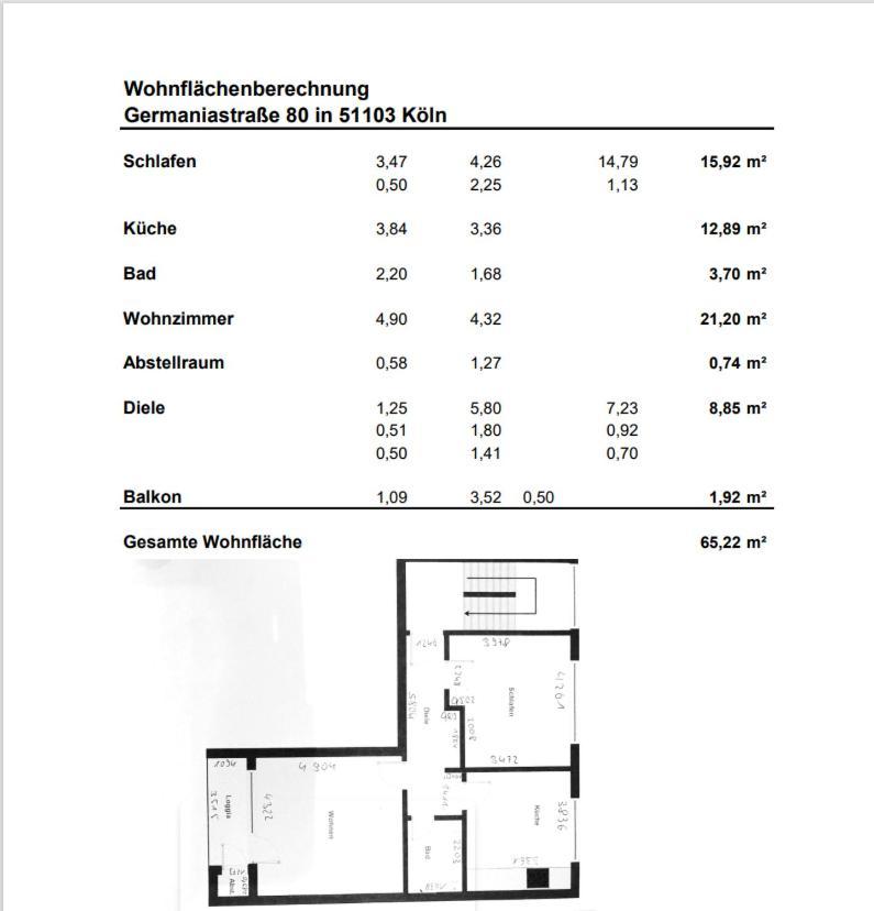 Apartamento 2 Mobliert Zentrale Lage In Colonia