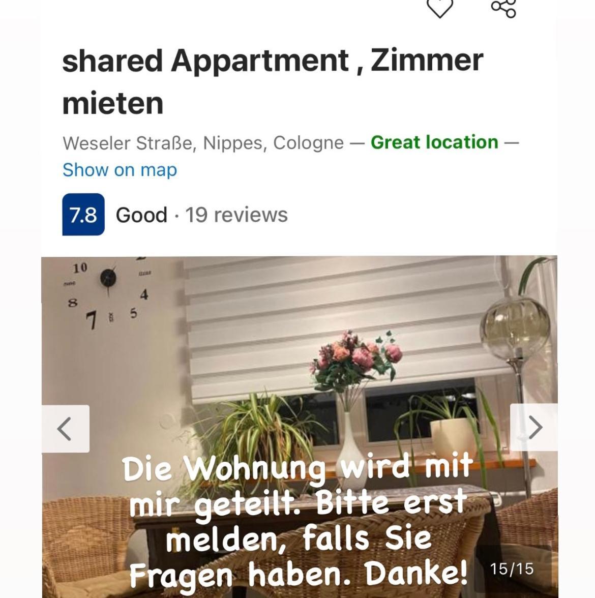 Shared , Zimmer Mieten * Keulen