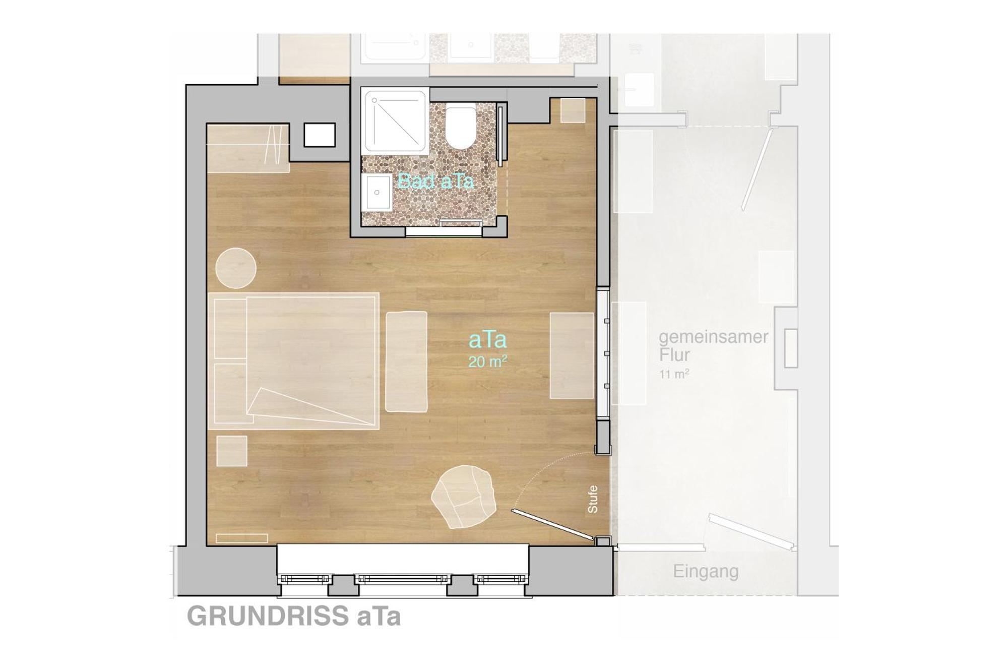 Ata & Omo 1 - Doppelzimmer Ohne Kueche Colonia
